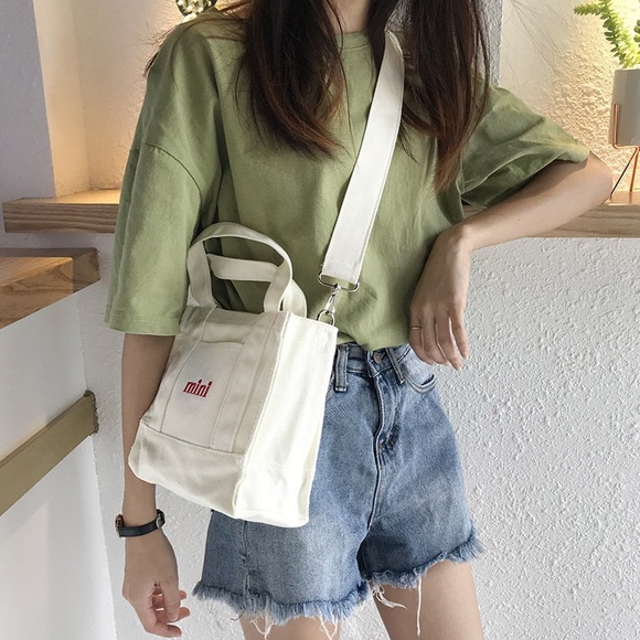 Vintage Embroidered canvas crossbody bag -SOLD - Picture 7 of 10